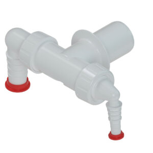 Syfon do pralki z dwoma przyłączeniami